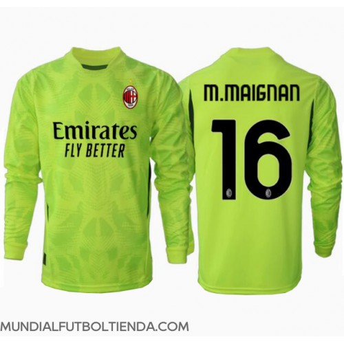 Camiseta AC Milan Mike Maignan #16 Portero Tercera Equipación Replica 2024-25 mangas largas